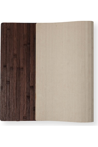 Bambu Çok Amaçlı Kaymaz Tabanlı Paspas Kahverengi