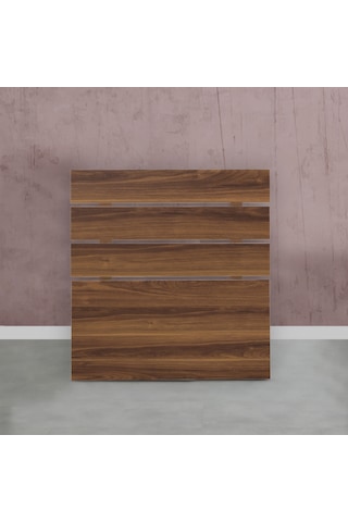 Pasifichome Huga Tek Kişilik Yatak Başlık Ceviz 90Lk / 90Lk Baza Başlık (178896133)