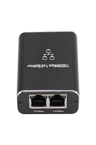 Ethernet Ayırıcı 1'i 2 Arada Çıkış Yüksek Hızlı 1000mbps Cat5/5e/6/7/8 Kablo İçin Ayırıcı Adaptörü