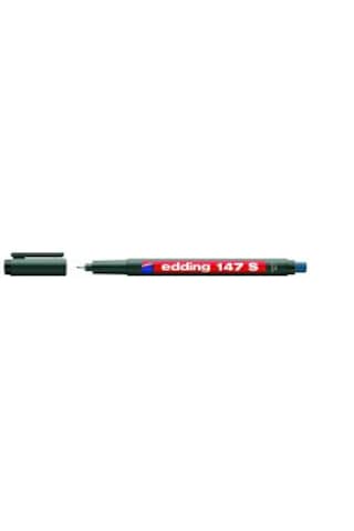Asetat Kalemi Permanent Edding E-147 S Silgili Siyah
