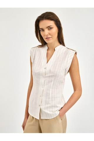 Karaca Kadın Slım Fıt Gömlek-bej 12.25s.04.016 Bej