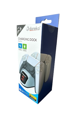 Doreka Ps5 Dualsense Şarj Istasyonu Playstation 5 Uyumlu Charging Station Tp5-0515b Beyaz