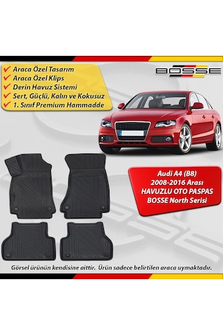 Audi A4 Paspas Araca Özel B8 2008-2016 Derin Havuzlu Bosse North Serisi