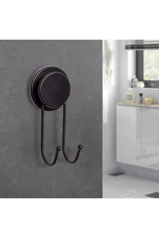 Okyanus Home Magic Fix Sihirli Yapışkan Siyah İkili Askı Siyah