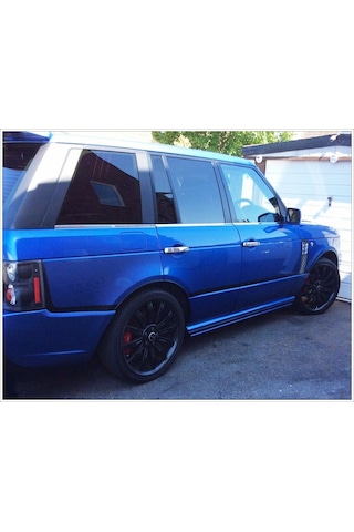 Range Rover Vogue 2002-2012 L322 Cam Çıtası Paslanmaz Çelik Krom