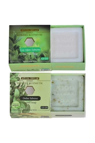 ﻿Hmd Bitkisel Kozmetik Çay Ağacı + Defne Sabunu 2 x 125 G
