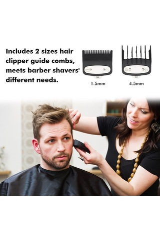 Qingmipy Avokado Yeşili 2'li Metal Tıraş Tarağı Seti 1.5mm+4.5mm