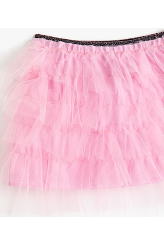 Koton Tütü Etek Beli Lastikli Katlı Astarlı Pembe 3skg70012ak 3SKG70012AK274 Pembe