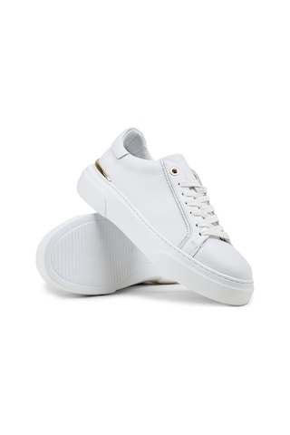 Deery Kadın Hakiki Beyaz Deri Sneaker Ayakkabı - 00502zbyze01