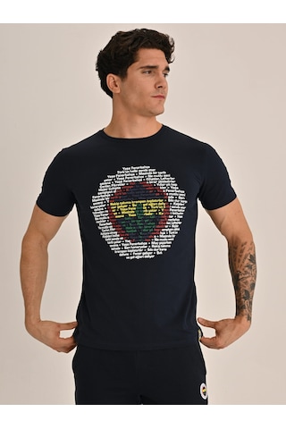 Fenerbahçe Erkek Trıbun Marş Logo Tshırt Fb Laci Yeni