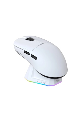 Ajazz Aj159 Pro Kablosuz Mouse 3 Modlu 8.000 Hz-26.000dpı Beyaz