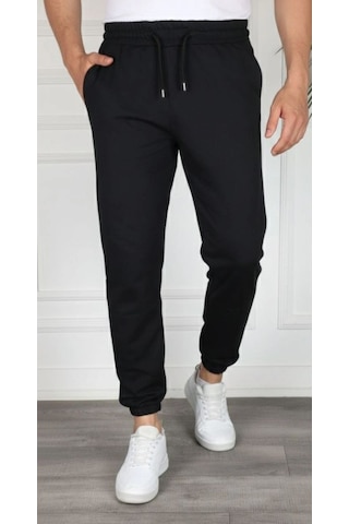 Erkek Jogger Eşofman Altı Cepli, Paça Lastikli , Spor Pantolon - Siyah Çok Renkli Erkek Jogger Eşofman Altı Cepli, Paça Lastikli , Spor Pantolon - Siyah Çok Renkli