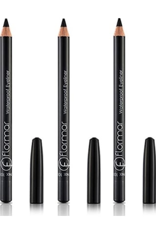 Flormar Waterproof Eyeliner Göz Kalemi 101 Siyah X 3 Adet Flormar Waterproof Eyeliner Göz Kalemi 101 Siyah X 3 Adet