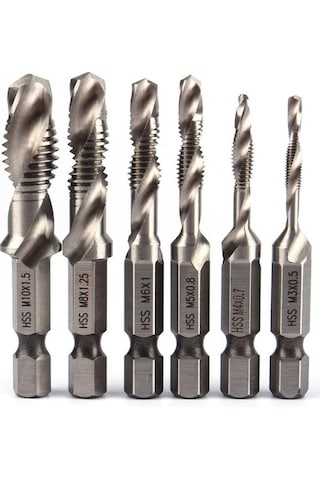 Yihemaoyi Metrik Matkap Ucu Seti 6 Adet