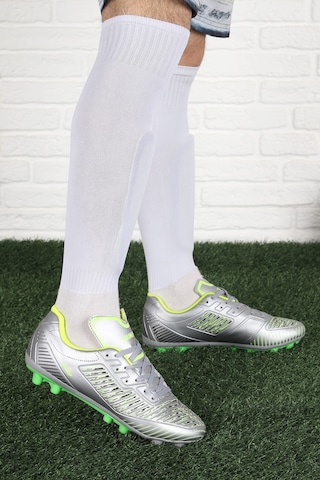 Jump 27048 Krampon Çim Halısaha Erkek Futbol Ayakkabı Gümüş