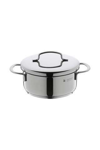 Mini Derin Tencere, 12 Cm, 0,7 L, Metal Kapaklı, İndüksiyon Uyumlu, Cromargan Yüksek Kaliteli Parlak Paslanmaz Çe Çok Renkli