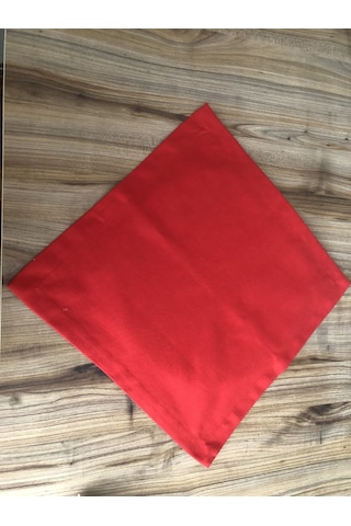 Kırmızı Kumaş Peçete 6 Adet 40x40 Cm Çok Renkli