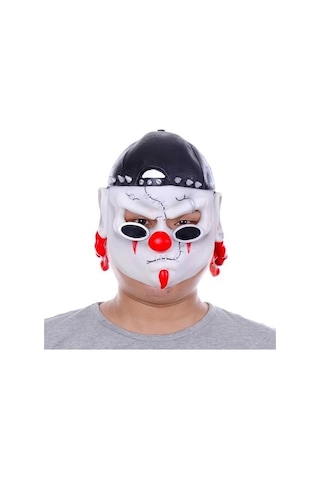 Lateks Şapkalı Gözlüklü Beyaz Maske