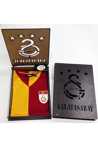 Galatasaray Forma Metin Oktay Hediyelik Kutulu Tshirt 111 Sarı - Kırmızı