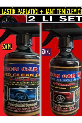 Lastik Parlatıcı 500 Ml + Jant Temizleyici 500 Ml 2 Li Set