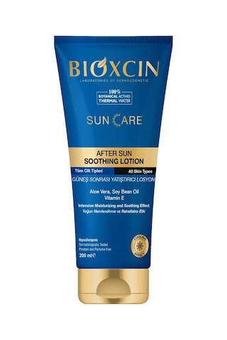 Sun Care Güneş Sonrası Krem Yatıştırıcı Nemlendirici Koruyucu, Aloe Vera Soya Yağı, Vitamin E,