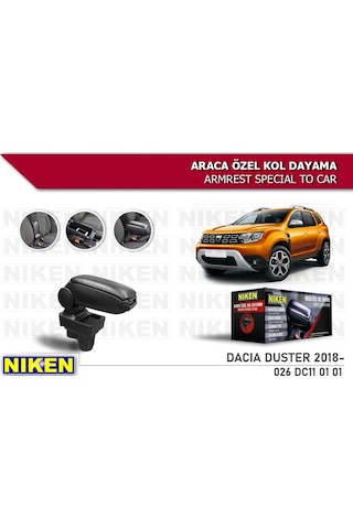 Dacıa Duster 2018- Araca Özel Kol Dayama Siyah (546903394)
