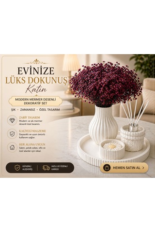 Beyaz Seramik Vazo Seti Estetik Ve Ferah Atmosfer