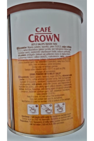 Cafe Crown Sütlü Salepli İçecek Tozu Teneke 400 G