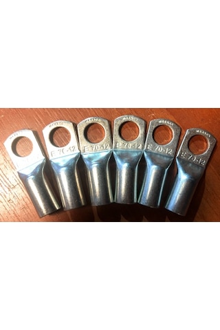 50/100 Adet Maasco Sıkmalı Kablo Pabucu Skp-70Mm M10-M12