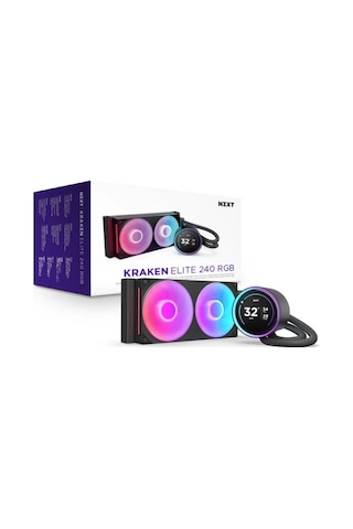 Nzxt Kraken Elite Rgb Black Ips Lcd 240 Mm Intel 1700p/1851p -amd Uyumlu Sıvı Soğutucu