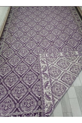 Savan Dokuma Halı Örtüsü 9m² 240 340 Kale Lila2 Diğer