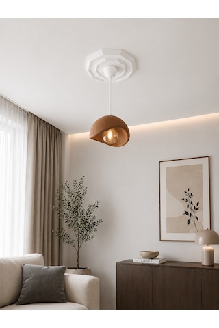 Solea Avize - İskandinav Modern Sarkıt Avize - Balkon, Salon, Yatak Odasına Uygun - Kahverengi