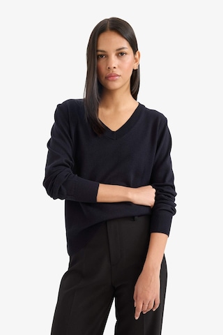 Defacto Relax Fit V Yaka Kazak C4024ax25wnnv146 Lacivert