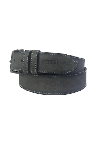 Fossil Gri Hakiki Deri Spor Erkek Kemeri 4cm-110 Gri