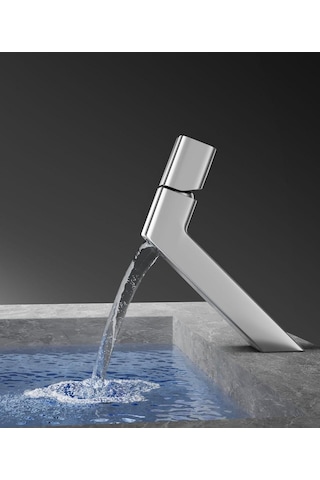 Ala Kısa Lavabo Bataryası Parlak Krom