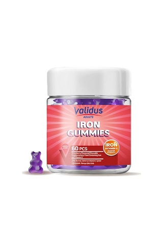Iron Vitamin C Rosehip Extract 60 Gummies
