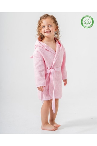 Kedicik Bornoz Pembe