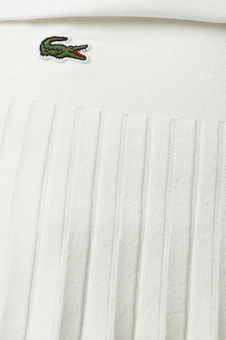 Lacoste Women's Flare Fit Skirt Pileli Kadın Etek Beyaz