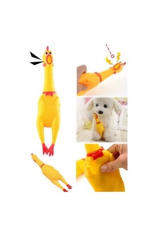 Sesli Horoz Eğlenceli Köpek Ve Kediler İçin Sesli Öten Horoz Oyuncak 28 Cm
