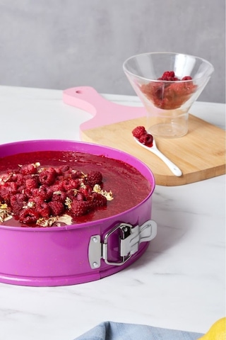 Karaca Süper 2'li Kek Kalıbı Seti Gri Fuşya 28/24 cm