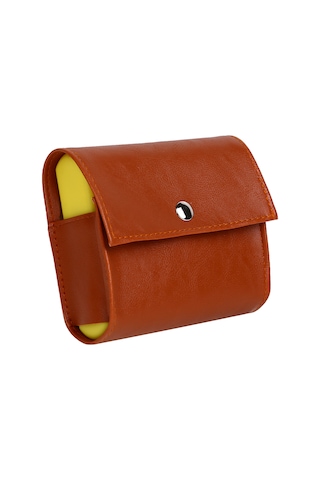 Qingmipy 7 Bölmeli Deri Haplık Organizatör: Haftalık Vitamin Ve İlaç Saklama Çantası Kahverengi Kahverengi