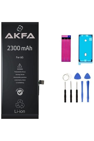 Akfa Apple Uyumlu iPhone  6 Telefon Batarya- 2300 Mah Tamir Seti Model:bgmpvw37