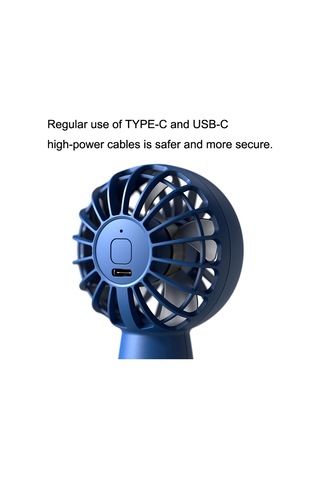 Usb Dış Mekan Mini El Tipi Fırçasız Motor Fanı, Stil: 1500mah Mavi