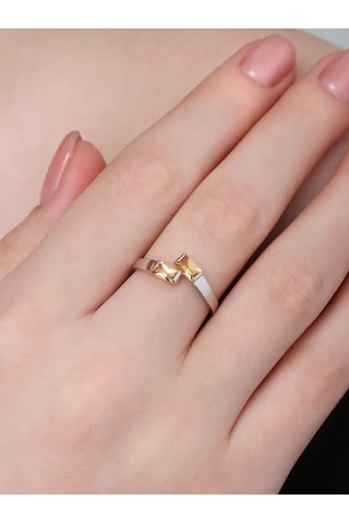 Uvelirnye Tradicii Doğal Sitrin Taşlı 925 Ayar Gümüş Yüzük 217089779 Gri