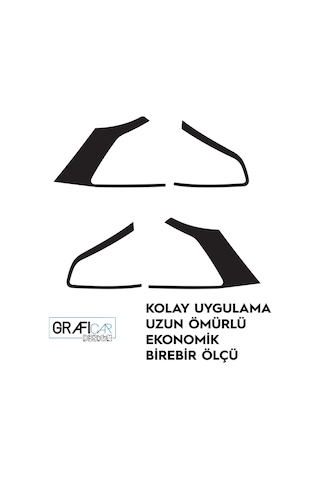 Vw Golf 7/7,5 Stop Çerçeve Sticker-Kolay Uygulama-Uzun Ömürlü