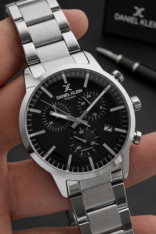 Daniel Klein Damat Ve Takım Elbiseye Özel 2 Yıl Garantili Çelik Kordon Erkek Kol Saati Vs.blkt.1176 Gümüş
