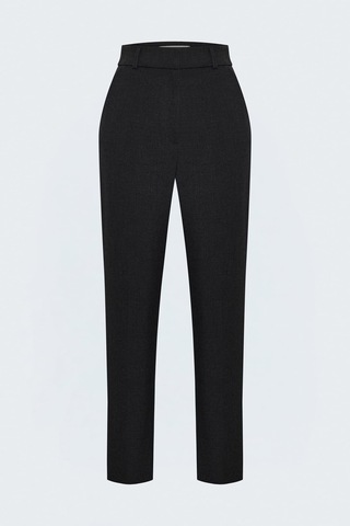 Sateen Klasik Pantolon - Antrasit-137829