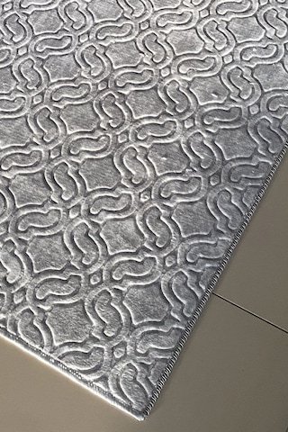 Lüle Halı Kaymaz Taban Halı Yolluk Embos,gri Emb525
