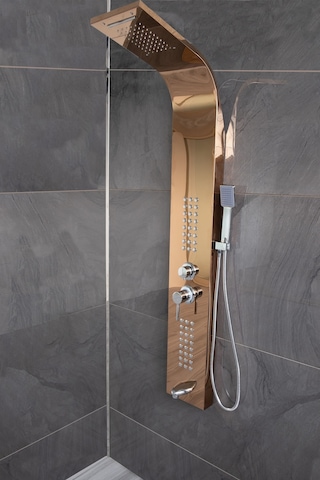 Decordem Banora Infinity Lux Duş Paneli, 5 Fonksiyonlu, Bronz