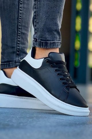 Luis A Costa Lc101 Siyah Arka Beyaz Bt Bağcıklı Erkek Ayakkabı Renkli